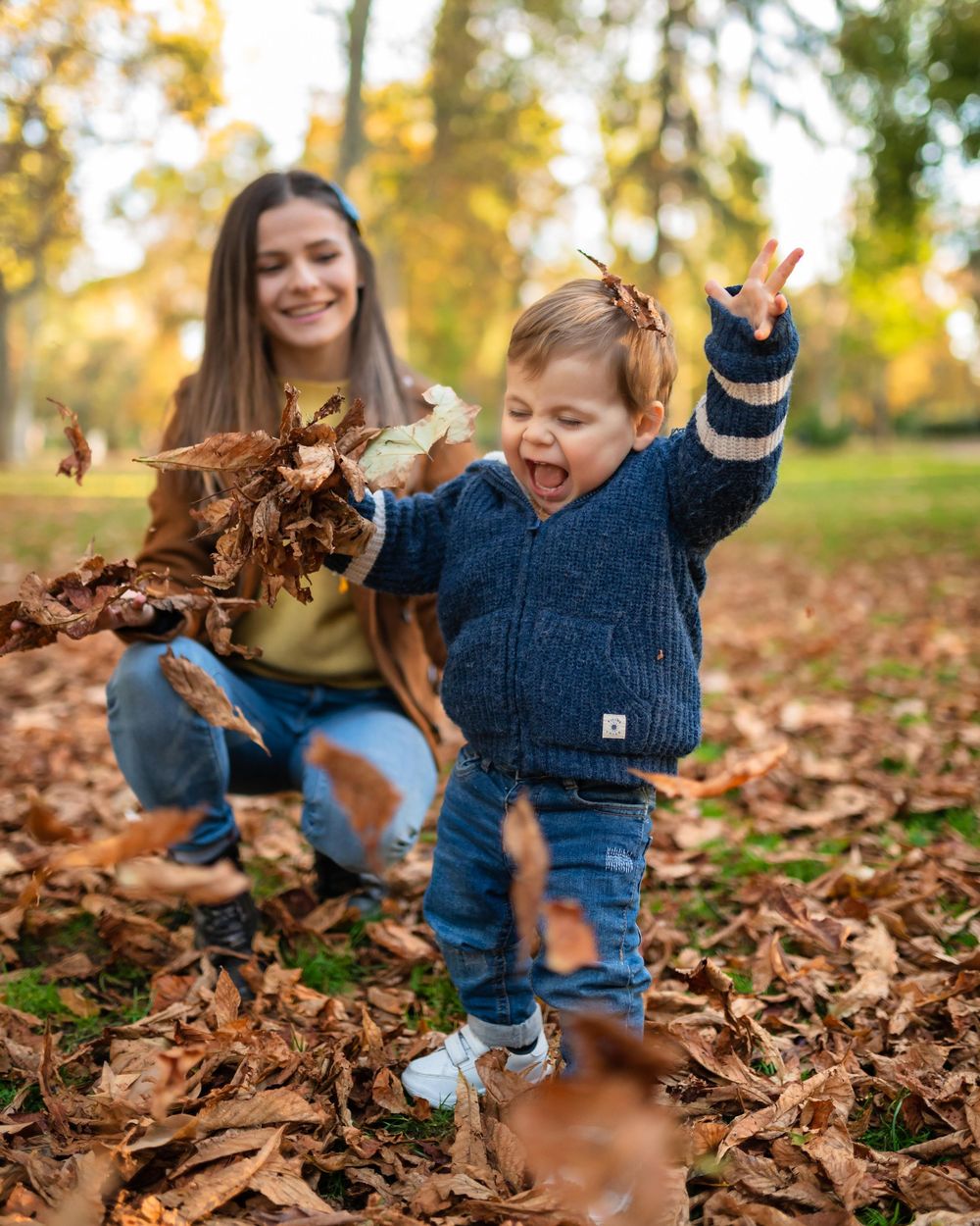 Fotografía de sesion de fotos en familia en el retiro - Memoire Photography Madrid