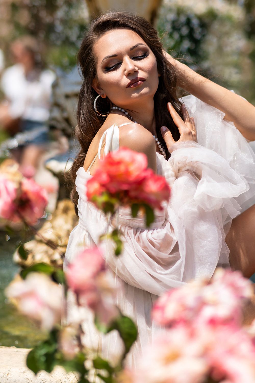 Fotografía de sesion de fotos en la rosaleda del retiro - Memoire Photography Madrid
