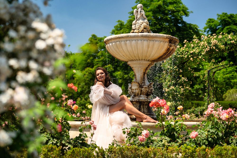 Fotografía de sesion de fotos en la rosaleda del retiro - Memoire Photography Madrid